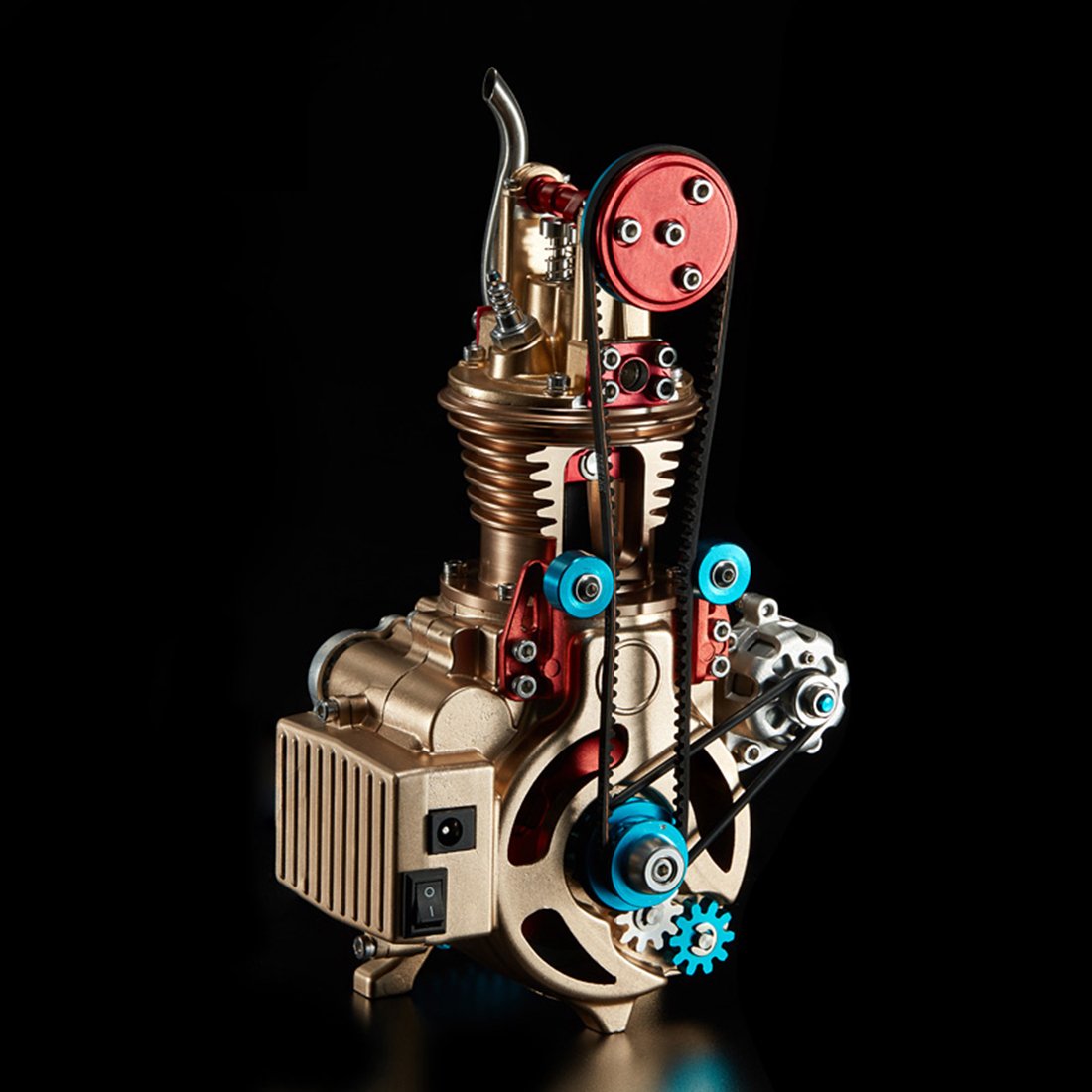 Car Engine Assembly Kit Single-cylinder Engine Build Kit Gift Toy for Collection - Image 2